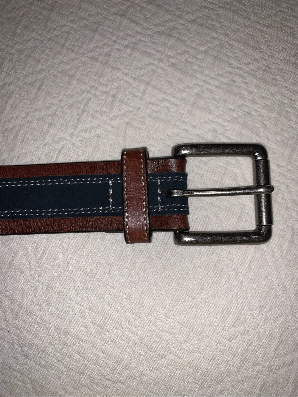 Johnston and Murphy, black and brown belt, leather and suede size 36